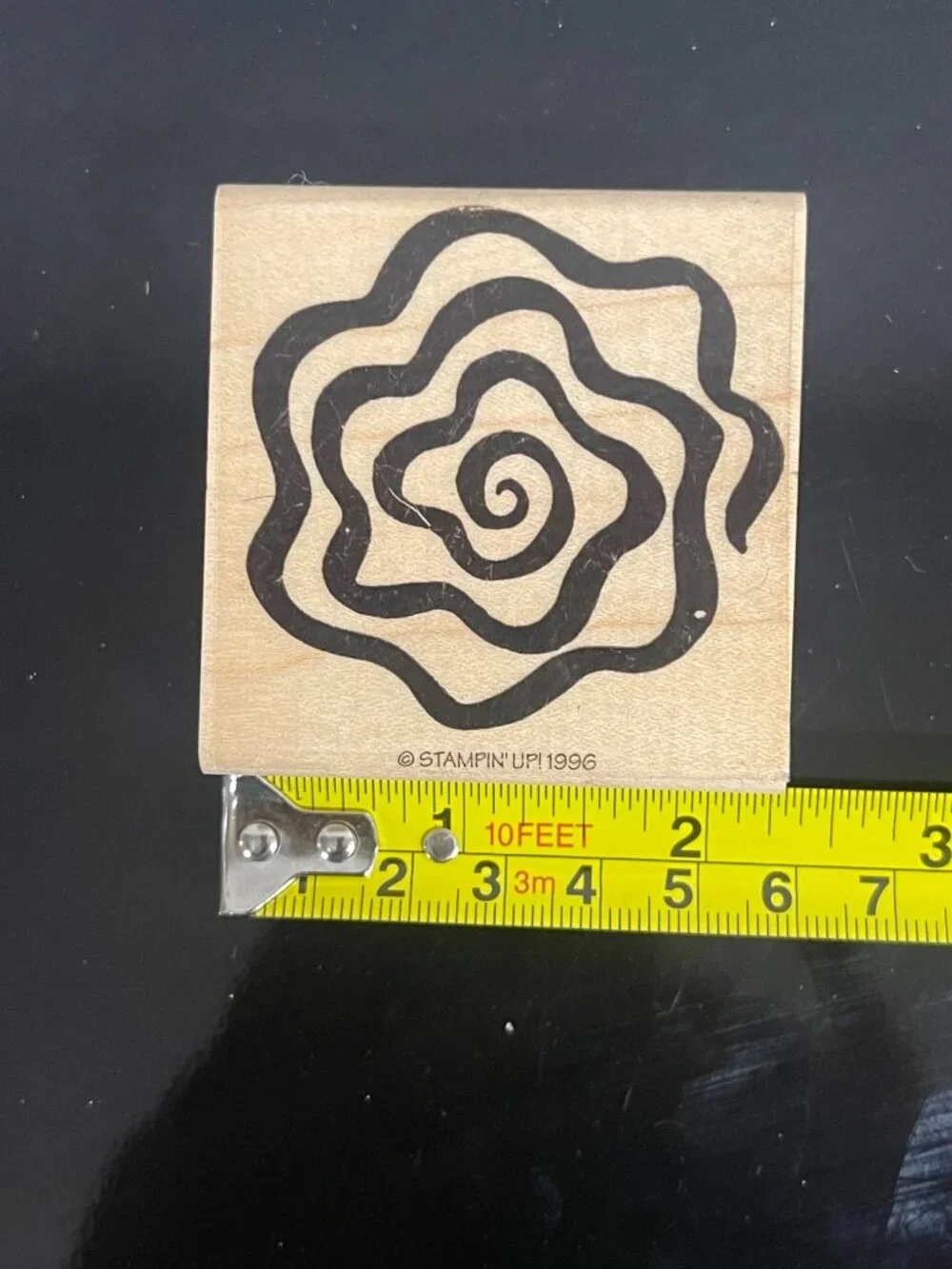 Vintage Stampin' Up Tropical Floral Rubber Stamp Lot 7 Pc